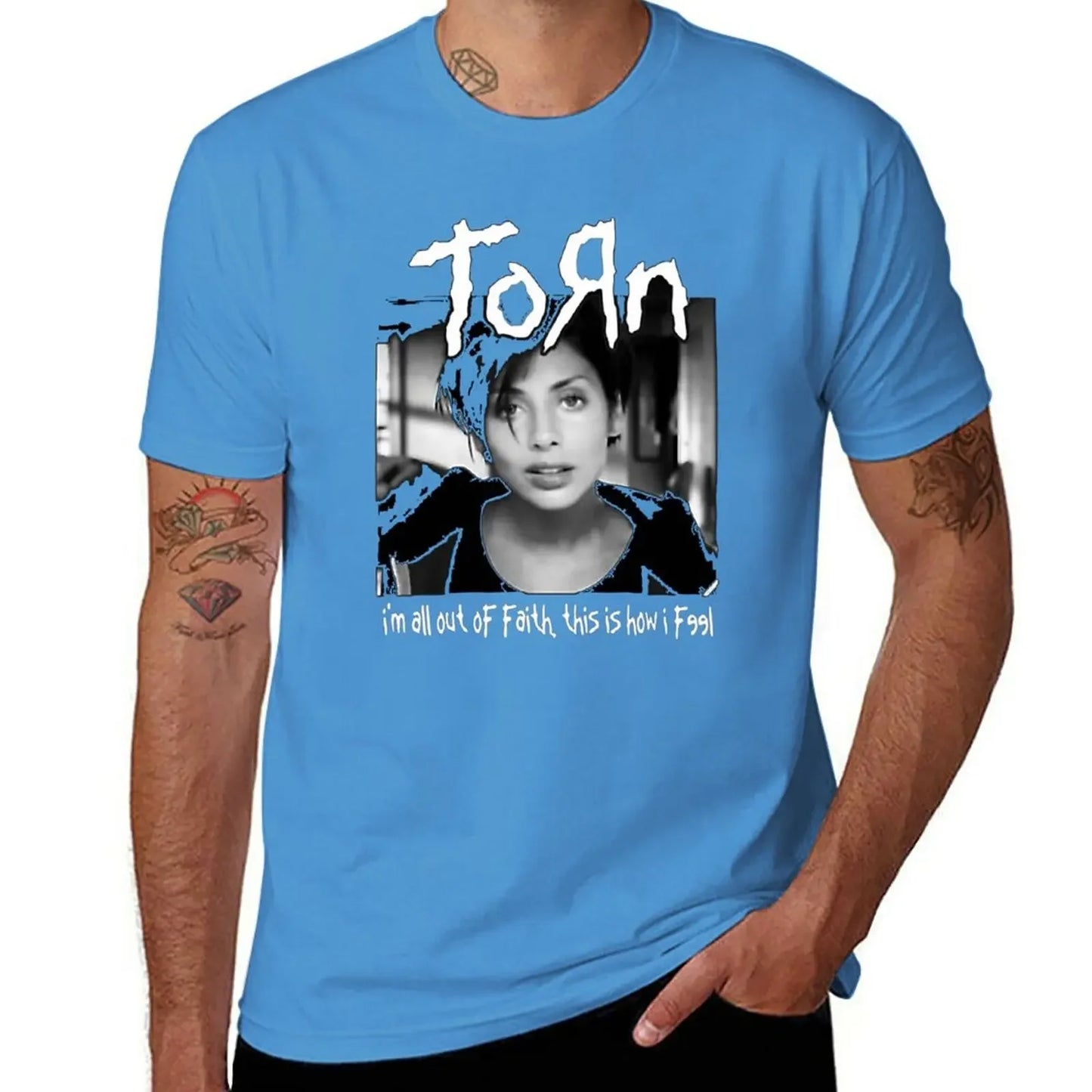 Natalie Imbruglia: KORN Torn T-Shirt - Premium t-shirt from Lizard Vigilante - Just $27.88! Shop now at Lizard Vigilante