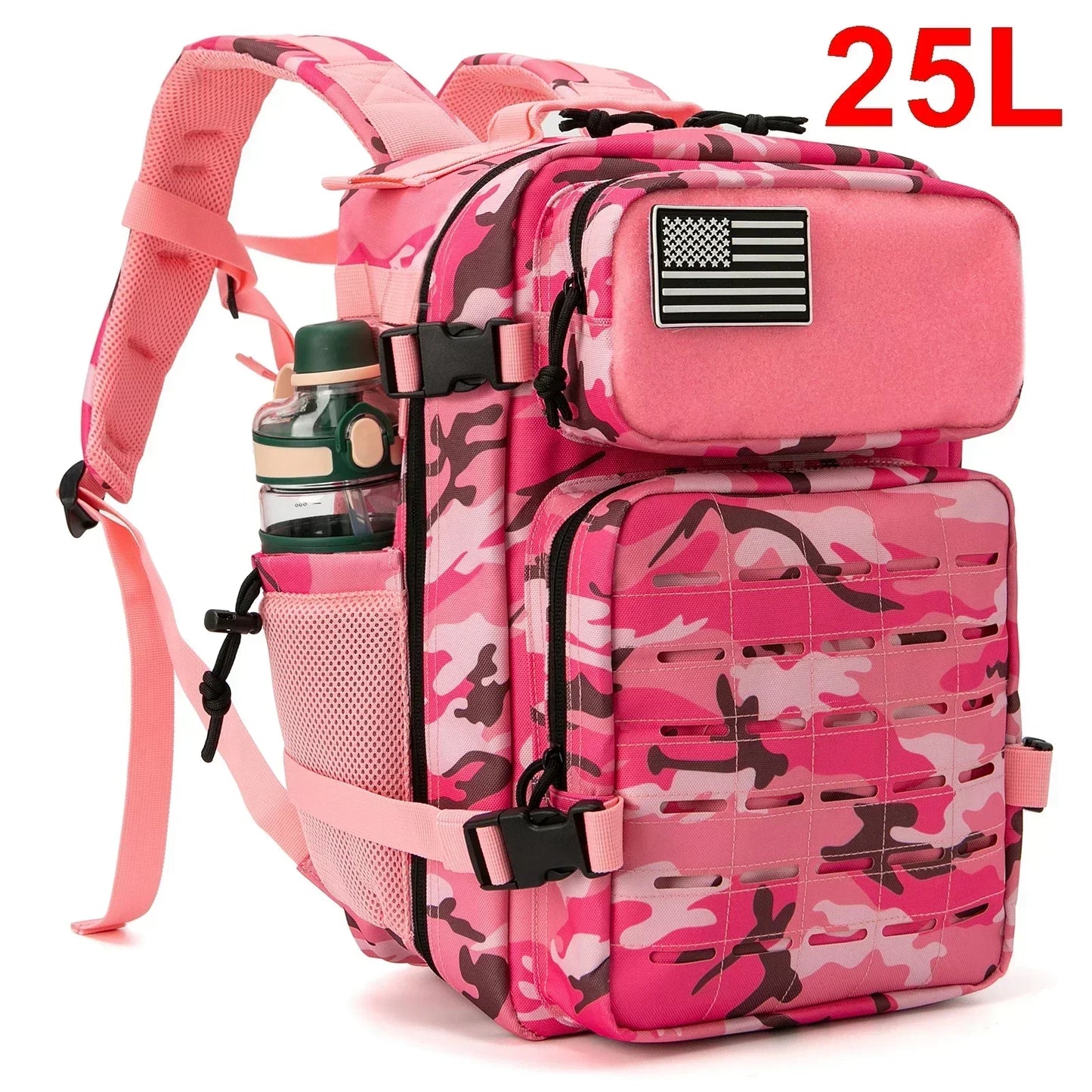 25L/45L Tactical Backpack Outdoor for Men and Women heavy duty Bag Small School Rucksack Hiking backpac kwith Bottle Holder - Premium backpack from Lizard Vigilante - Just $49.99! Shop now at Lizard Vigilante