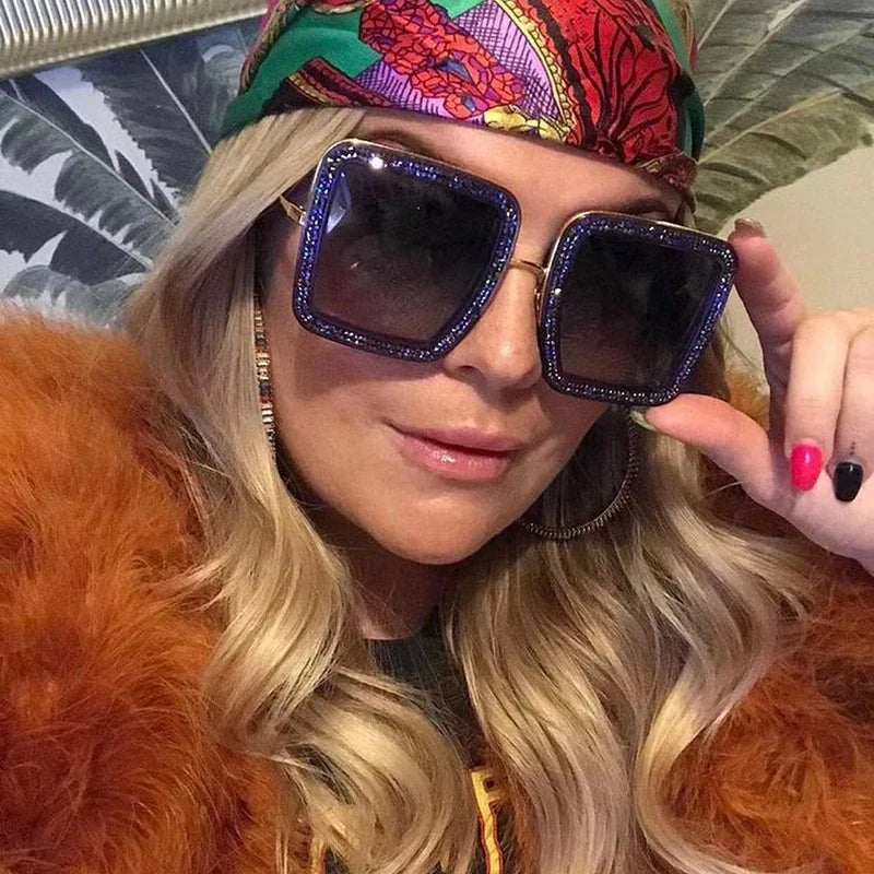 Glitter Vortex Shades – Rockstar Ice-Out Sunglasses for Unapologetic Legends - Premium shades from Lizard Vigilante - Just $26.99! Shop now at Lizard Vigilante