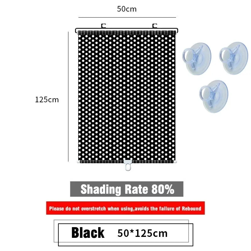 Universal Roller Blinds Suction Cup Sunshade Nail-free Blackout Curtain Car Bedroom Kitchen Office Window Sun-shading Curtains - Premium  from Lizard Vigilante - Just $5.99! Shop now at Lizard Vigilante
