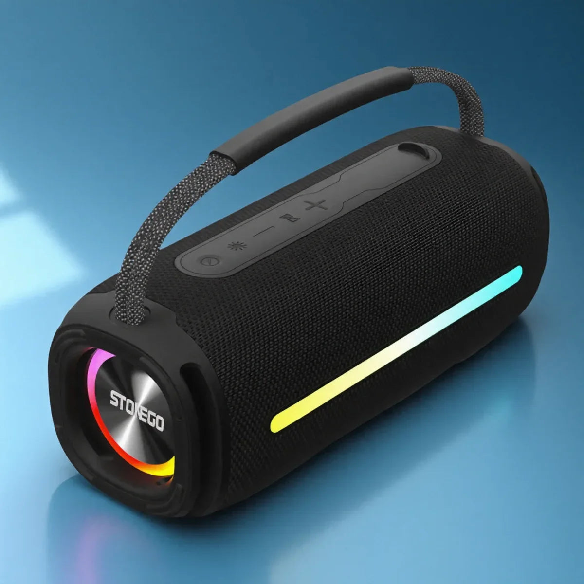 Outdoor Portable Bluetooth 53 Wireless Speaker IPX6 Waterproof High Power Audio RGB Lantern Subwoofer