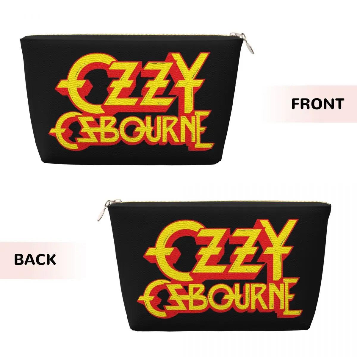 Custom Heavy Metal Rock Ozzy Osbourne Travel Toiletry Bag for Women Makeup Cosmetic Organizer Beauty Storage Dopp Kit - Premium makeup bag from Lizard Vigilante - Just $20.99! Shop now at Lizard Vigilante