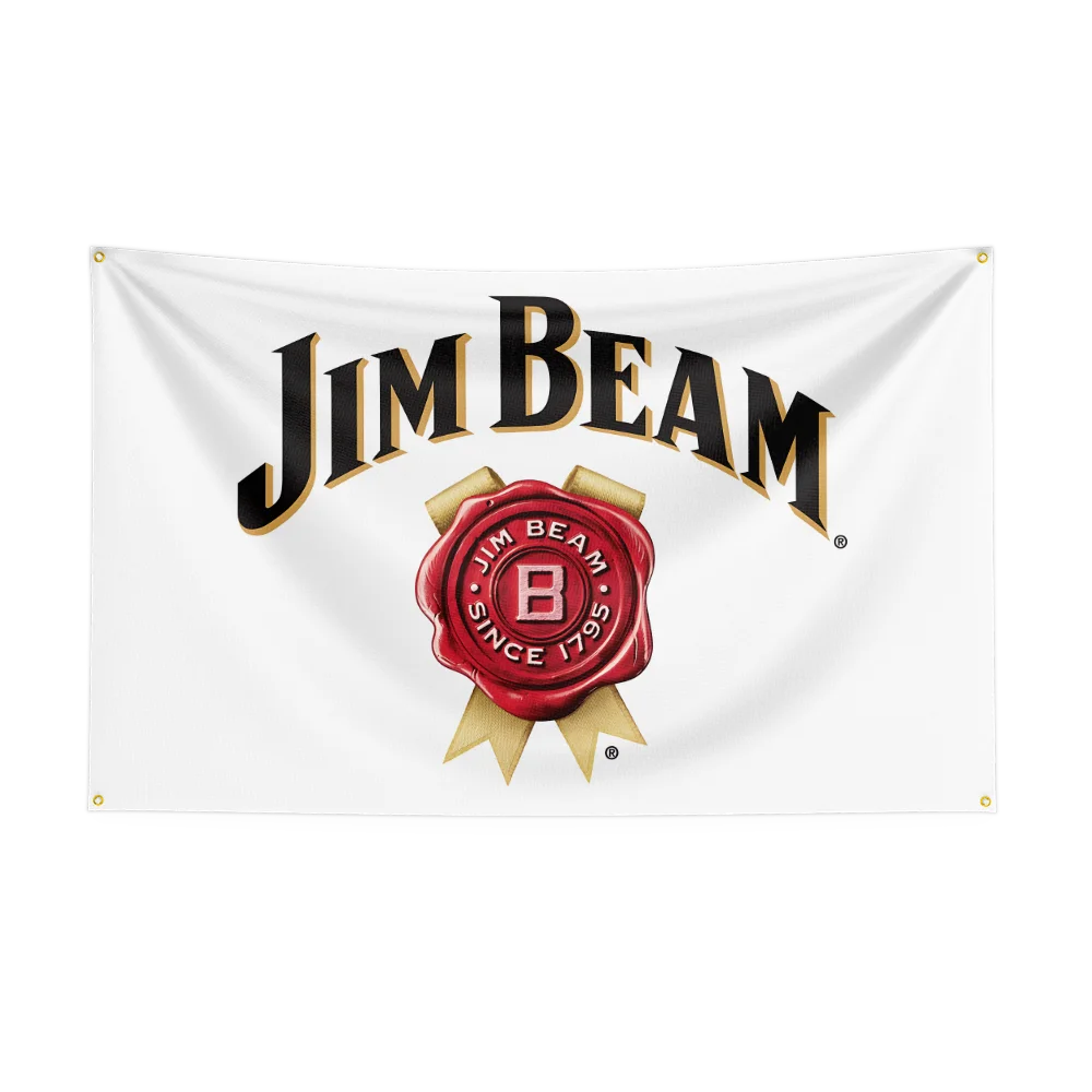 3×5ft Whisky Jim Beams Flag – Polyester Printed Alcohol Wine Banner for Drink, Rum, and Beer Decor - Premium  from Lizard Vigilante - Just $15.99! Shop now at Lizard Vigilante