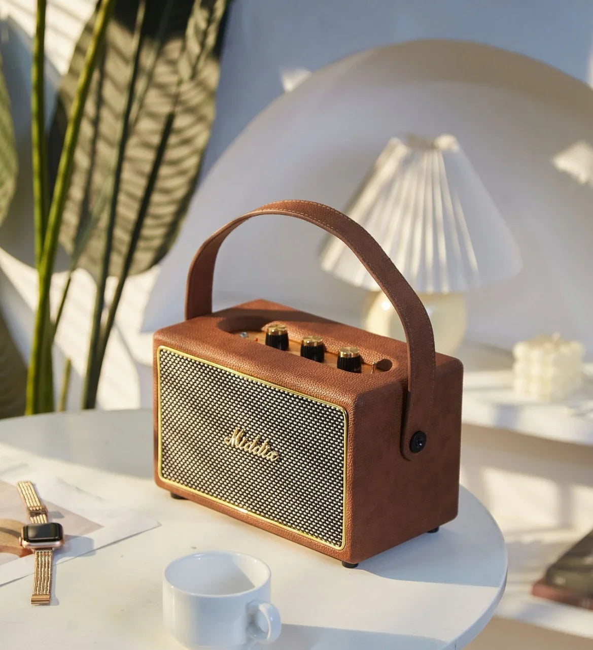 🔊 KEEGAR BloodRiff Retro Bluetooth Speaker — 200W Wooden Portable Sound Beast with Hi-Res Stereo for Rockers, Rebels & Road Dogs