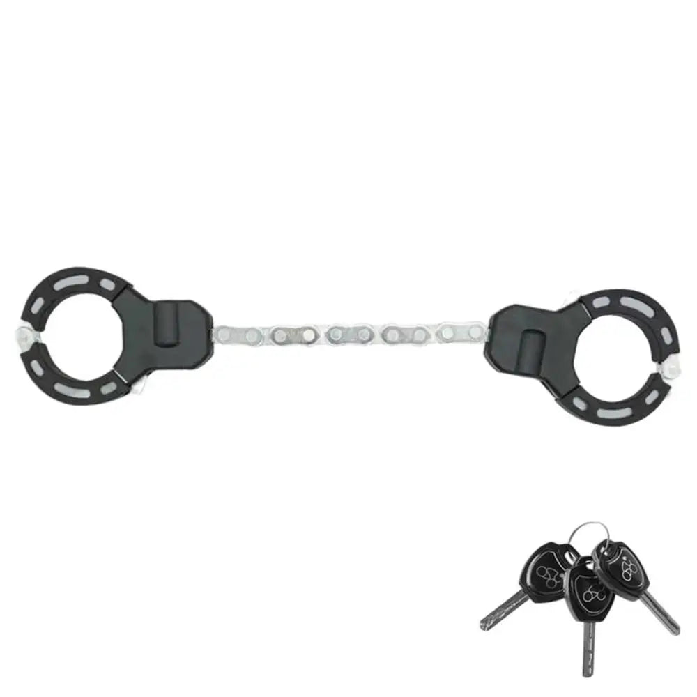 Heavy Duty Security Lock - Anti-Theft Alloy Steel Handcuff Lock for Scooters, Bicycles, Prams, E-Scooters, and Motorcycles - Premium handcuffs from Lizard Vigilante - Just $43.88! Shop now at Lizard Vigilante