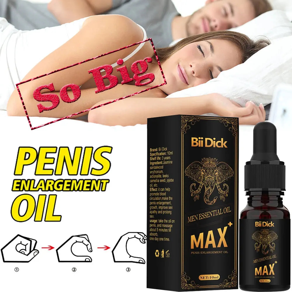 Natural Plant Extracts Penis Enlargement Oil - Male Enhancement, Sex Delay, Thickening & Growth Oil (10ml) - Premium penis oil from Lizard Vigilante - Just $22.99! Shop now at Lizard Vigilante