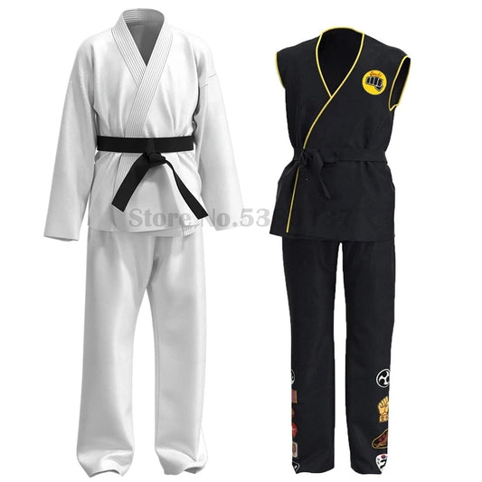 Karate Kid Cobra Kai Uniform Cosplay Costume Adult Children Top Pants Outfits Halloween Carnival Party Suit Stage Performance - Premium costume from Lizard Vigilante - Just $43.99! Shop now at Lizard Vigilante