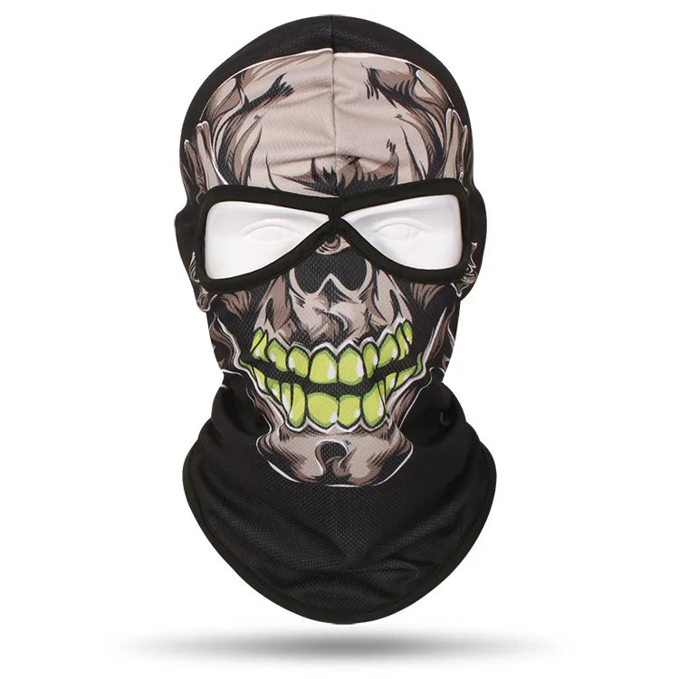 Skull Bandana Balaclava for Men & Women – Halloween Windproof Sports Scarf, Full Face Cover for Riding, Skiing, Fishing, Hiking, and More - Premium T-Shirt from Lizard Vigilante - Just $19.99! Shop now at Lizard Vigilante