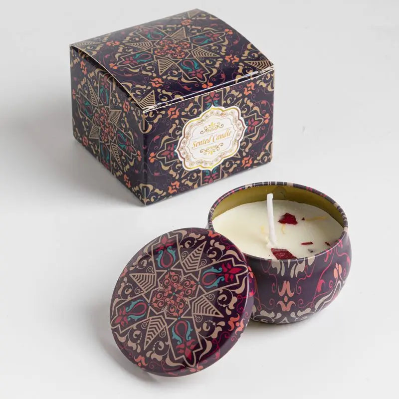 Osmanthus Gardenia Fragrance Candles with Petals Small Romantic Fragrance Candles for Girls' Birthday Gifts Home Aromatherapy