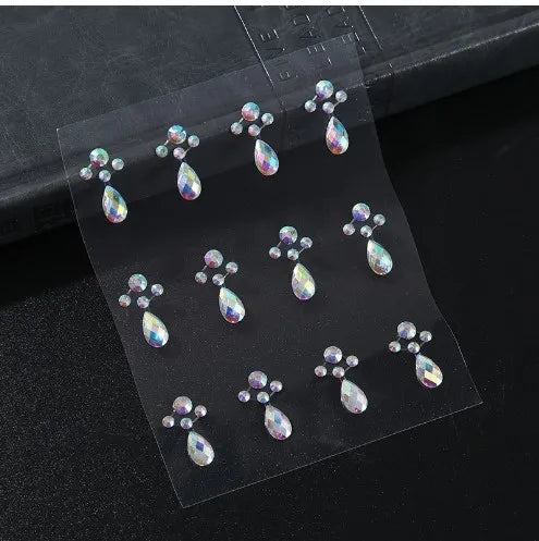 DIY Bright Diamond Rhinestone Stickers – Self-Adhesive Crystal Pearl Eye Makeup for Stage & Party Glam - Premium stickers from Lizard Vigilante - Just $14.99! Shop now at Lizard Vigilante