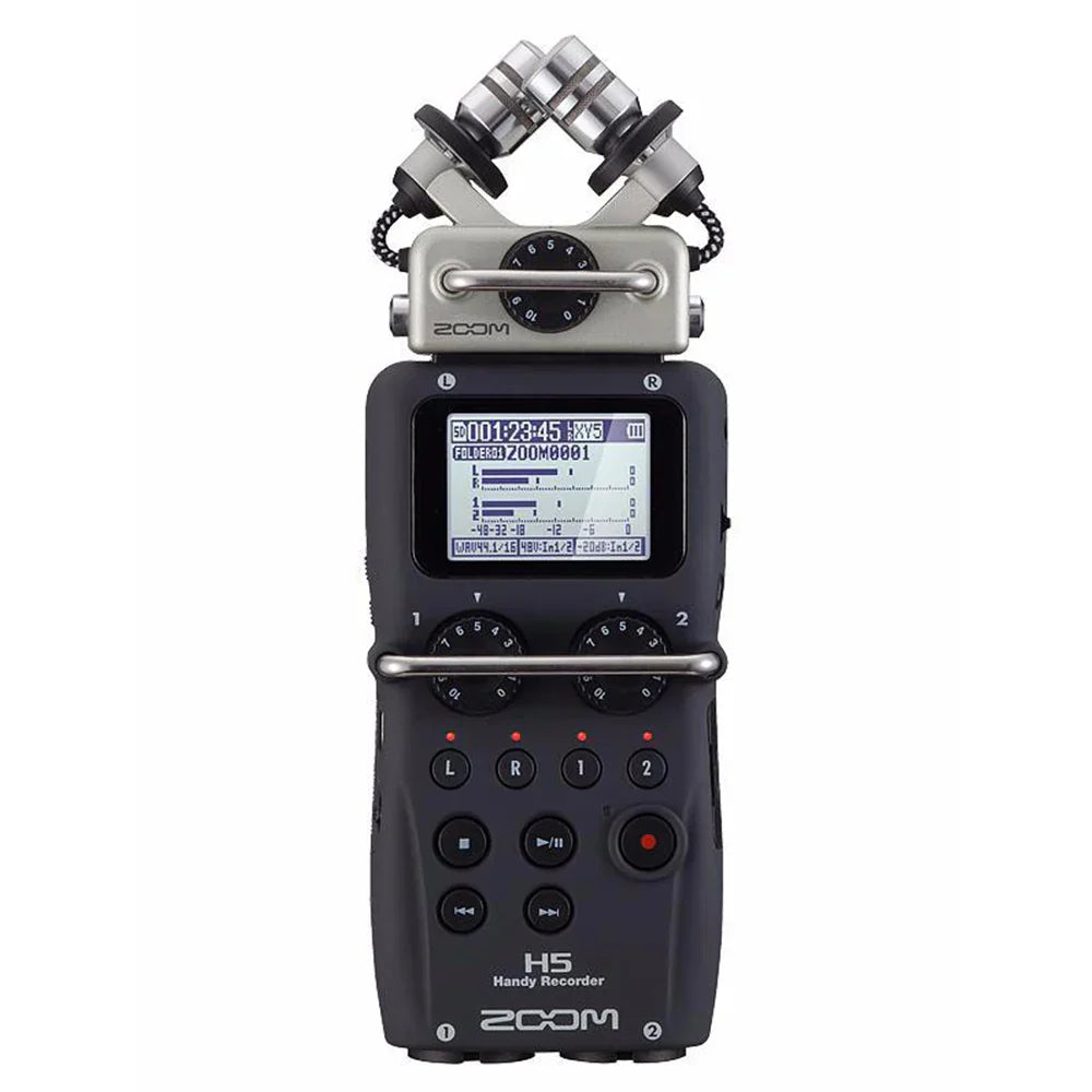 ZOOM H5 Professional Handheld Digital Four-Track Portable Audio Recorder with X/Y Microphone for Studio, Video, and Field Recording - Premium recorder from Lizard Vigilante - Just $659.99! Shop now at Lizard Vigilante