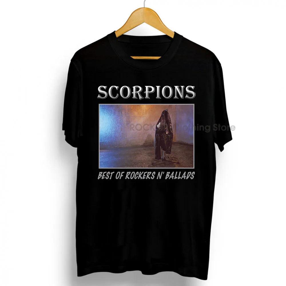 Scorpions 56th Anniversary T-Shirt – Heavy Metal Rock Band – Blackout Cotton Round Neck Graphic Tee - Premium T-Shirt from Lizard Vigilante - Just $22.99! Shop now at Lizard Vigilante