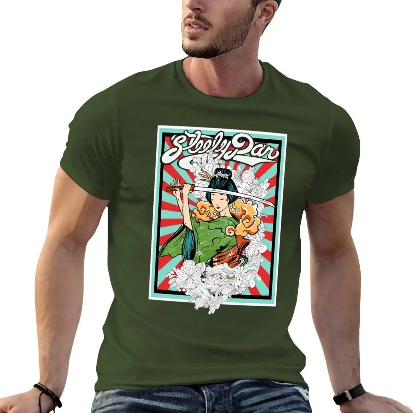 Japanese Style Steely Band Dan Fan Art T-Shirt - Plus Size Heavyweight Tee - Premium T-shirts from Lizard Vigilante - Just $23.88! Shop now at Lizard Vigilante