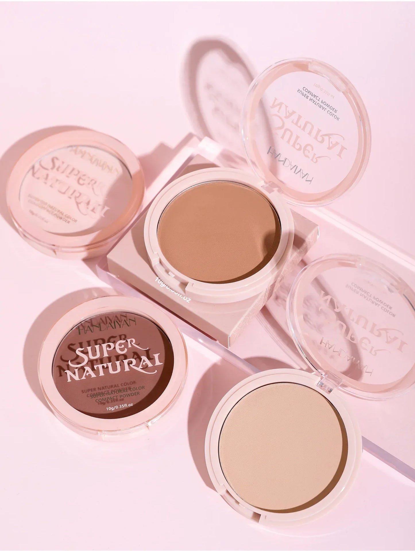 8 Colors Matte Face Pressed Powder 24 Hours Oil Control Natural Foundation Brightening Full Coverage Setting Powder Face Makeup