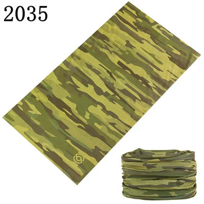 Camouflage Seamless Magic Bandana Buffs Neck Gaiter Paisley Headband Cycling Fishing Tube Face Shield Men Women Scarf Mask Cap - Premium neck gaiter from Lizard Vigilante - Just $5.99! Shop now at Lizard Vigilante