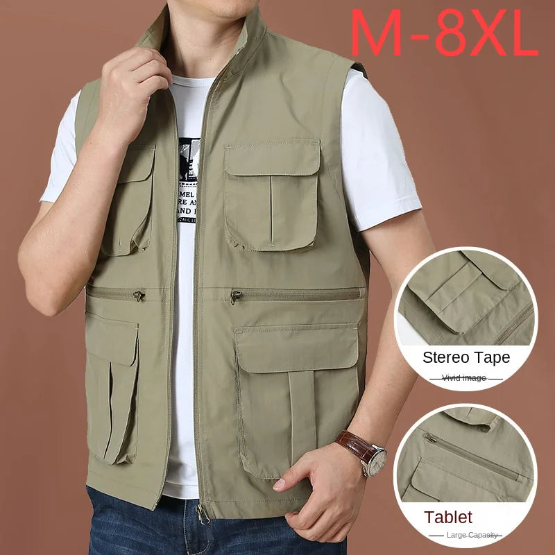 Wolfer Forces Tactical Vest for Men - Multi-Pocket Camping & Hunting Jacket - Premium tactical vest from Lizard Vigilante - Just $48.88! Shop now at Lizard Vigilante