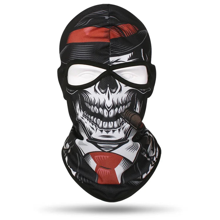 Skull Bandana Balaclava for Men & Women – Halloween Windproof Sports Scarf, Full Face Cover for Riding, Skiing, Fishing, Hiking, and More - Premium T-Shirt from Lizard Vigilante - Just $19.99! Shop now at Lizard Vigilante