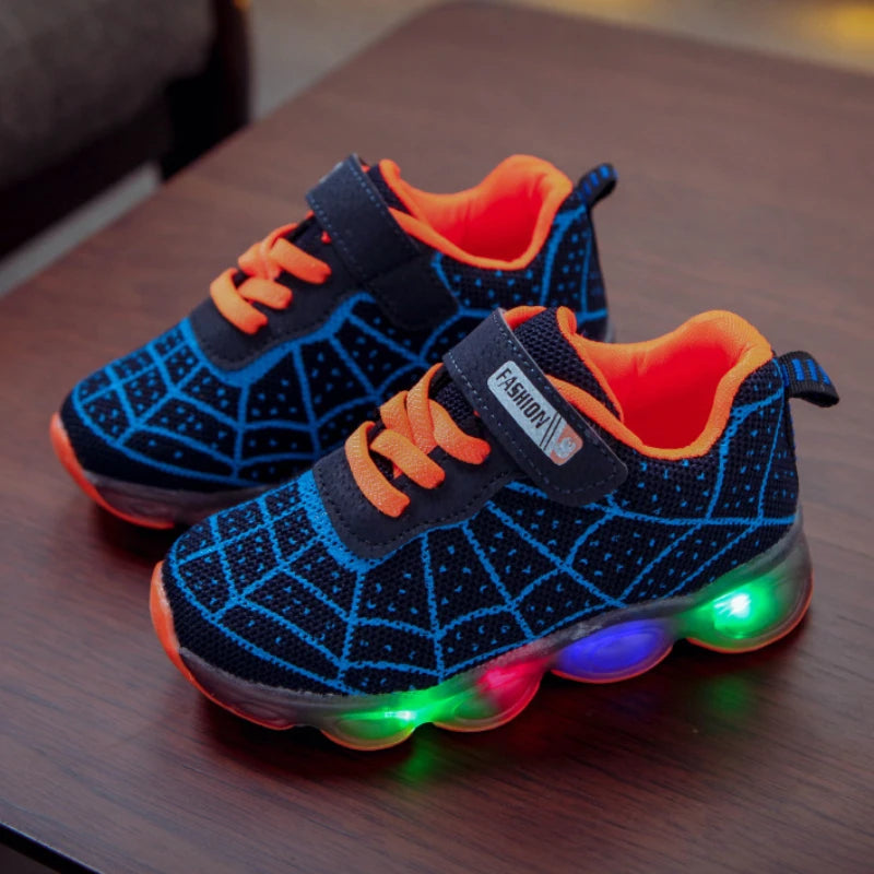 Disney Spiderman Kids Sneakers – Light-Up Breathable Shoes for Boys - Premium Shoes from Lizard Vigilante - Just $28.88! Shop now at Lizard Vigilante