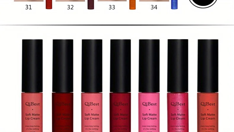 Luxurious Matte & Volumizing Lipstick - Waterproof, Long-Lasting, 20 Diverse Shades | Ideal Gift for Valentine's Day