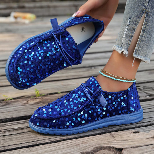 2024 Women’s Breathable Bling Loafers – Casual Fashion Flats with Soft Sole Comfort - Premium loafers from Lizard Vigilante - Just $48.88! Shop now at Lizard Vigilante