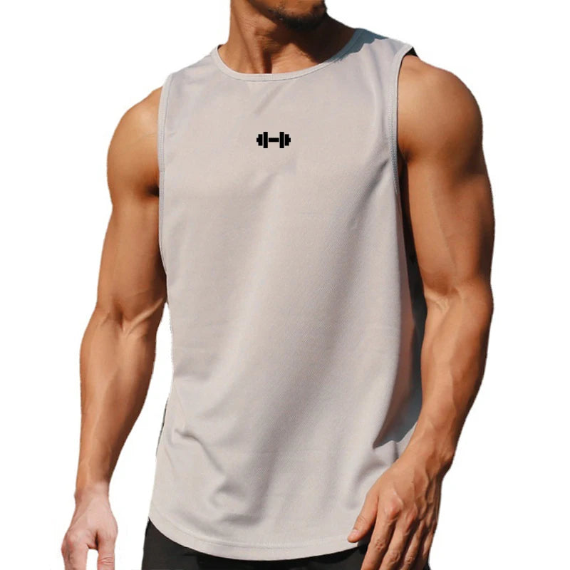 Summer Men's Gym Tank Top Fitness Training Clothing Quick-drying Loose Bodybuilding Sleeveless Shirt Men Fashion Basketball Vest - Premium  from Lizard Vigilante - Just $13.99! Shop now at Lizard Vigilante