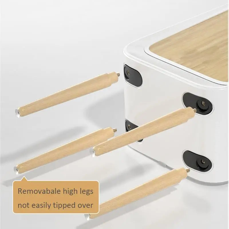 Trash Can Dispenser for Kitchen Bedroom Living Room Office With High Leg Wastebasket Automatic Sensor Smart Dustbin 20L