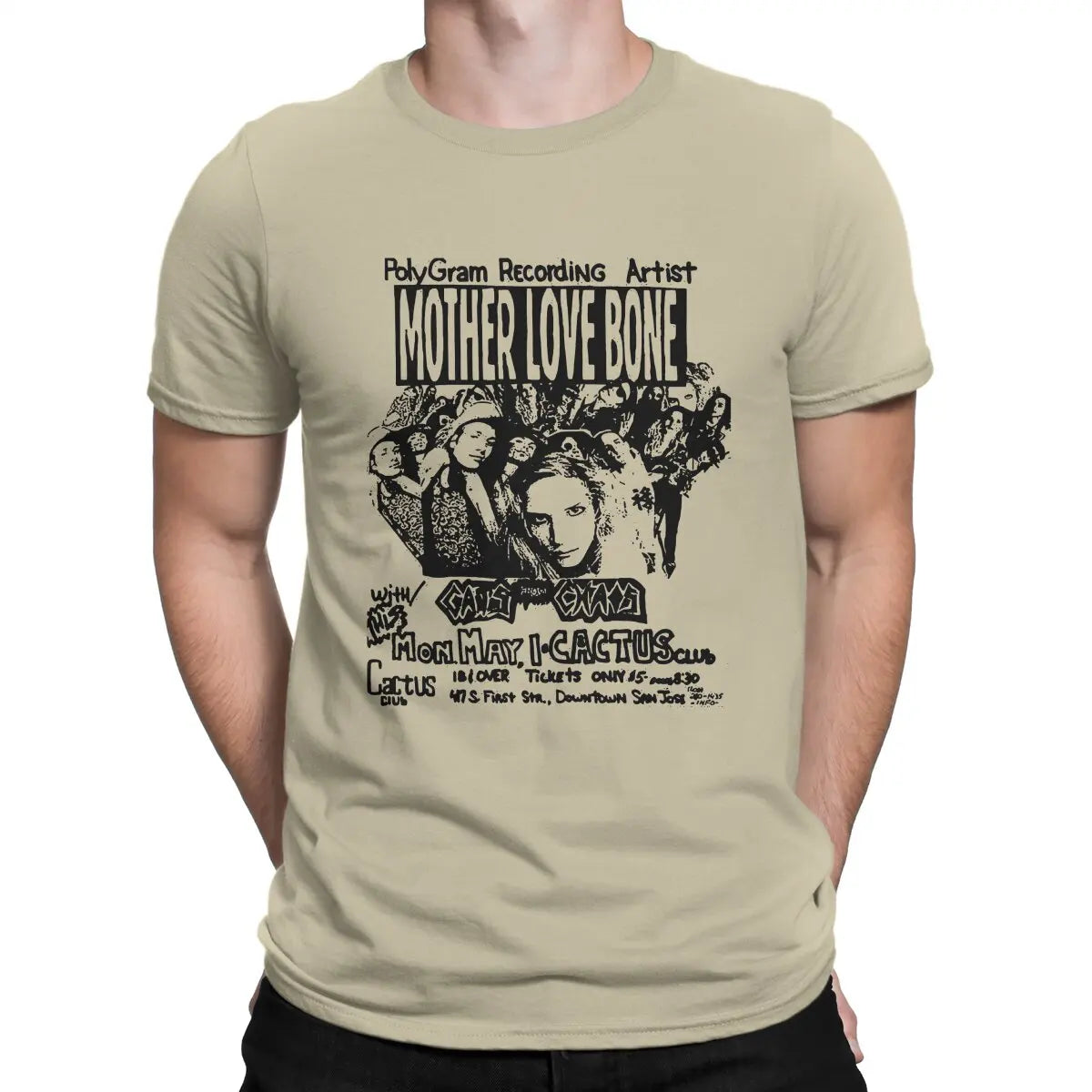 Mother Love Bone x Soundgarden Men’s Tee – A Rock Icon’s Essential Casual Style - Premium tee from Lizard Vigilante - Just $23.88! Shop now at Lizard Vigilante