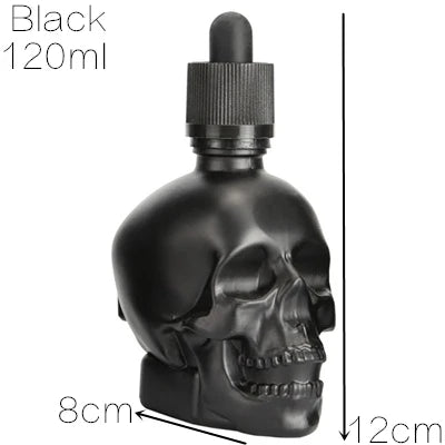 30ml Skull-Shaped Glass Dropper Bottle – Frosted Black E-Liquid & Bitters Bottle with Child Proof Cap, Eco-Friendly, for Bar & Home Use - Premium incense burner plate from Lizard Vigilante - Just $14.44! Shop now at Lizard Vigilante