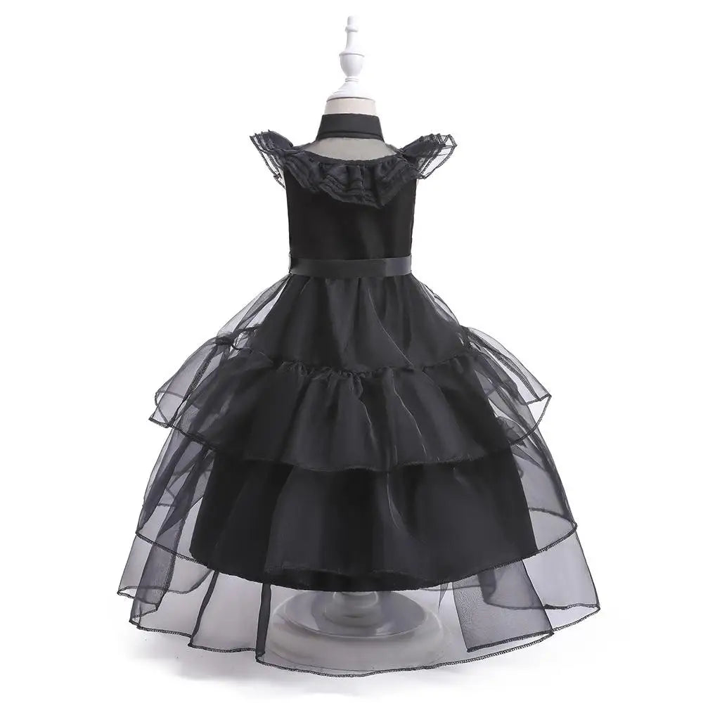 Enchanting Elegance: Black Tulle Party Dress - Premium dresses from Lizard Vigilante - Just $52.99! Shop now at Lizard Vigilante