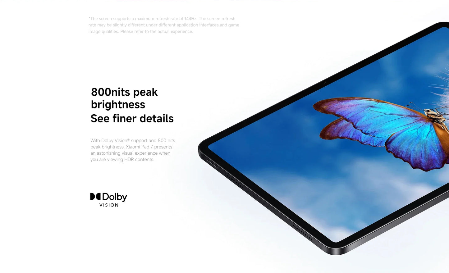 Global Version Xiaomi Pad 7 11.2'' Xiaomi HyperAI 144Hz 3.2K Display Snapdragon 7+ Gen 3 Octa core Processor 45W 8850mAh Battery