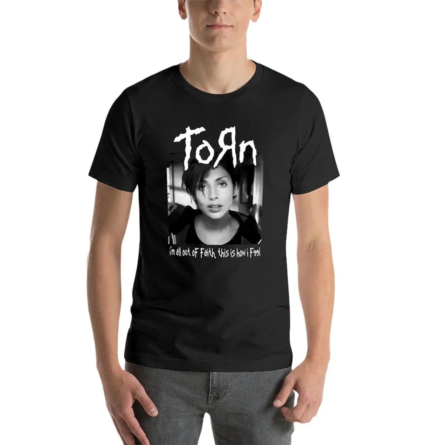 Natalie Imbruglia: KORN Torn T-Shirt - Premium t-shirt from Lizard Vigilante - Just $27.88! Shop now at Lizard Vigilante