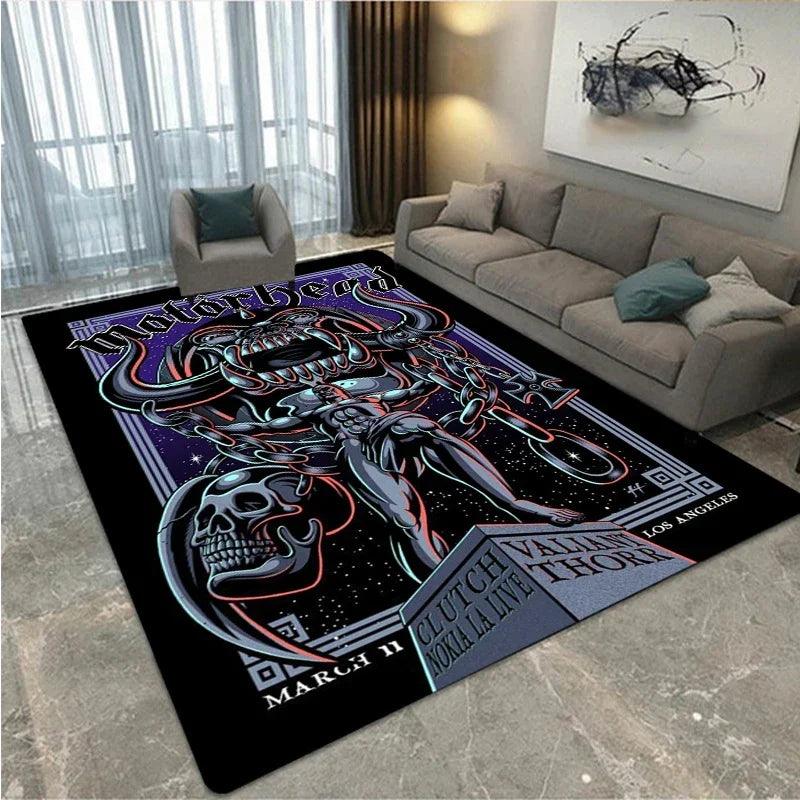 Motörhead Band Printed Carpet Living Room Bedroom Fashionable and Beautiful Anti Slip Carpet Photography Props Birthday Gift - Premium rug from Lizard Vigilante - Just $13.99! Shop now at Lizard Vigilante