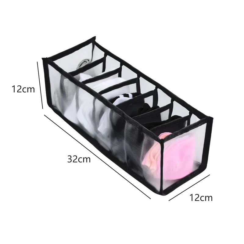Fabric Underwear Bra Storage Box Underwear Sorting Box Panty Socks Compartment Storage Box Drawer Organizer Home Storage