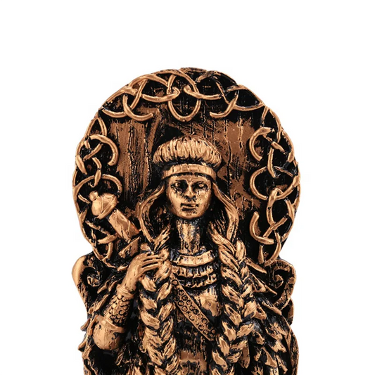 2X Freyja Statue Freya Norse Gods Carving Altar Heathen Asatru Viking God Goddes Sculpture Scandinavian Pantheons-A-AT64