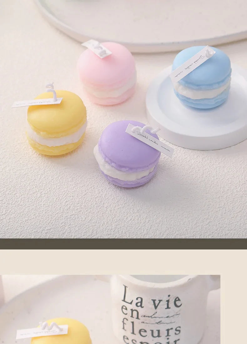 2025 Cute Macaron Creative Styling Aromatherapy Candles Home Fragrance Collection Decoration Ornaments Christmas Birthday Gifts