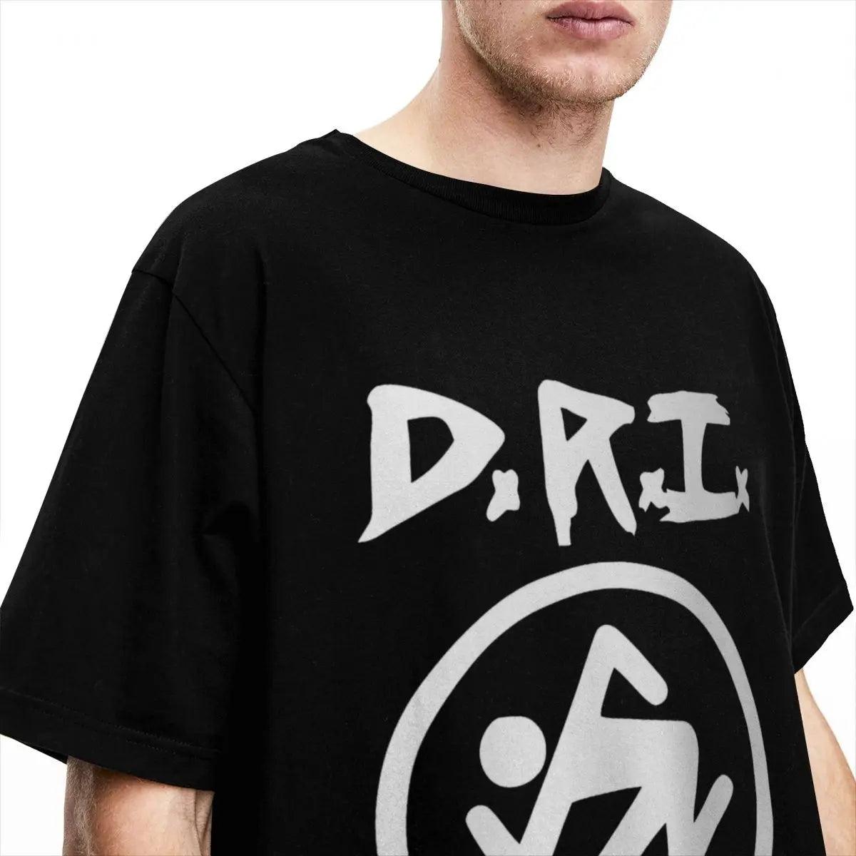 DRI Dirty Rotten Imbeciles Rock Band Unisex T Shirt Drunk and High on Weed Pure Cotton Tees Shirt Gift Idea Clothes - Premium T-Shirt from Lizard Vigilante - Just $22.99! Shop now at Lizard Vigilante