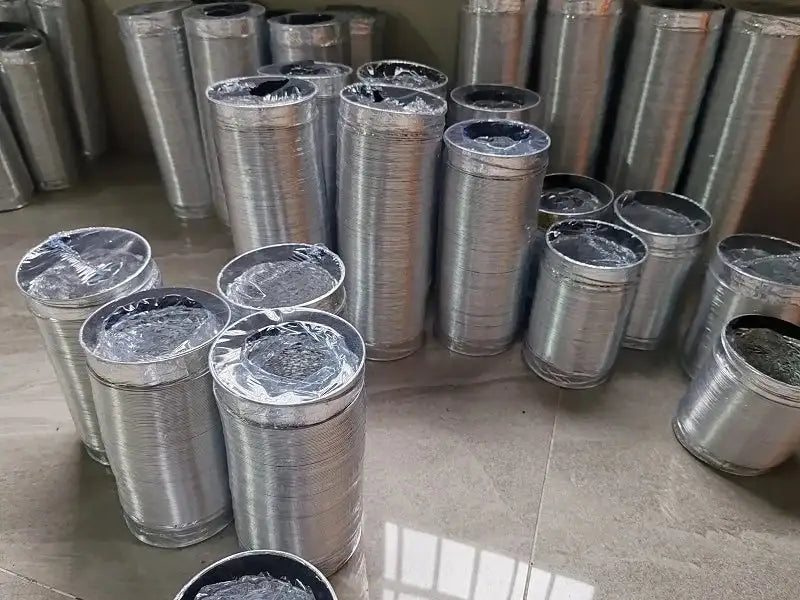 ∅150mm Double Layer Aluminum Foil Pipe Flexible Ventilation Duct for Kitchen Bathroom Extractor Dryer Fan Grow Tent 1.5m-6m