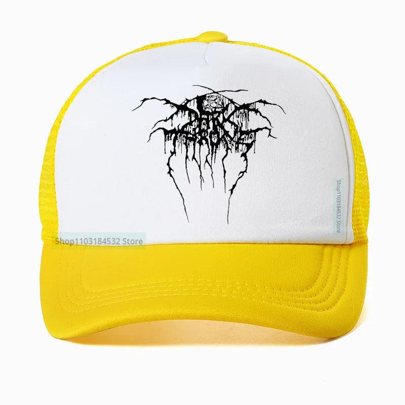 Into the Abyss: Darkthrone Baseball Cap - Premium Baseball cap from Lizard Vigilante - Just $23.88! Shop now at Lizard Vigilante