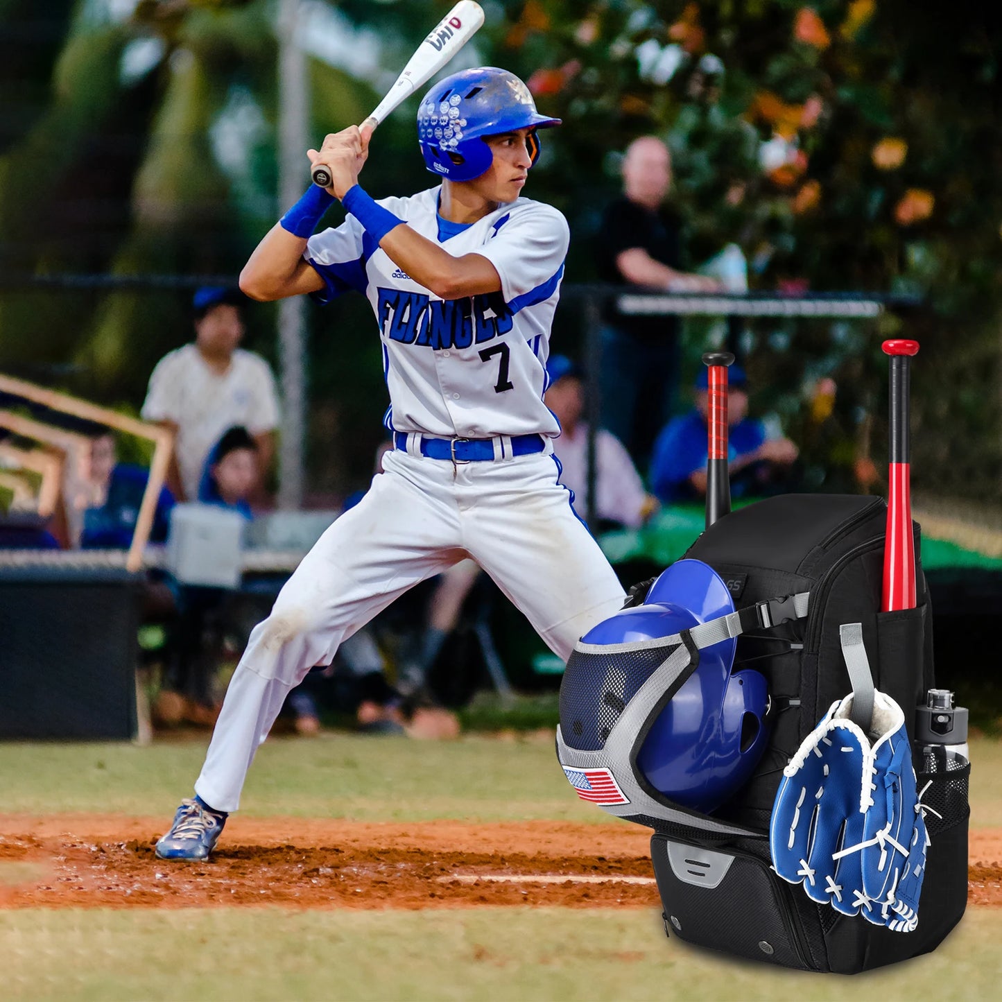 ⚾🔥 The SluggerVault X Tactical Baseball Backpack — Heavy-Duty Nylon Gear Bag with Shoe Compartment, Bat Straps & Rain Shield | Youth & Adult Pro Edition