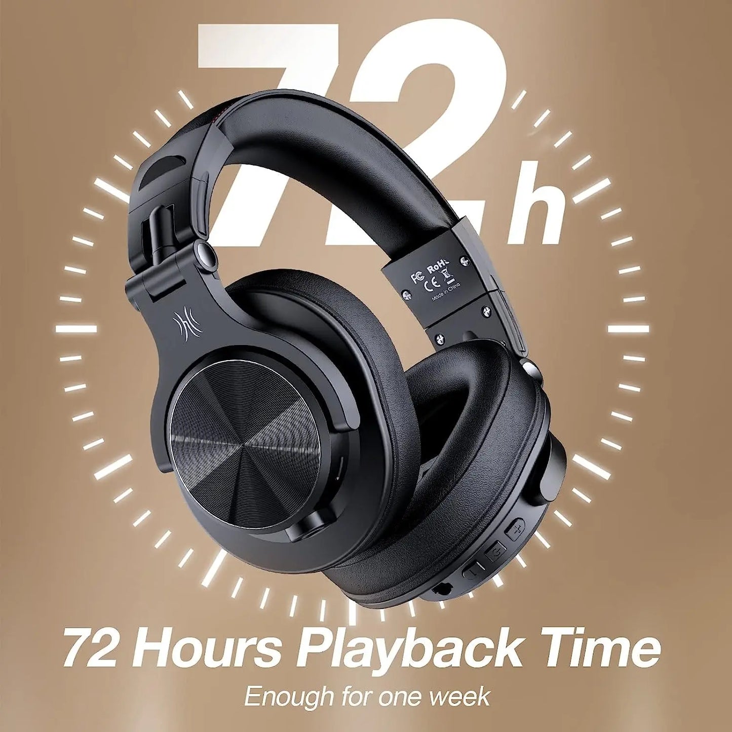 Oneodio Fusion A70 Bluetooth 5.2 Headphones - Hi-Res Audio Over Ear Wireless Headset for Studio Monitoring & DJ Use - Premium headphones from Lizard Vigilante - Just $69.69! Shop now at Lizard Vigilante