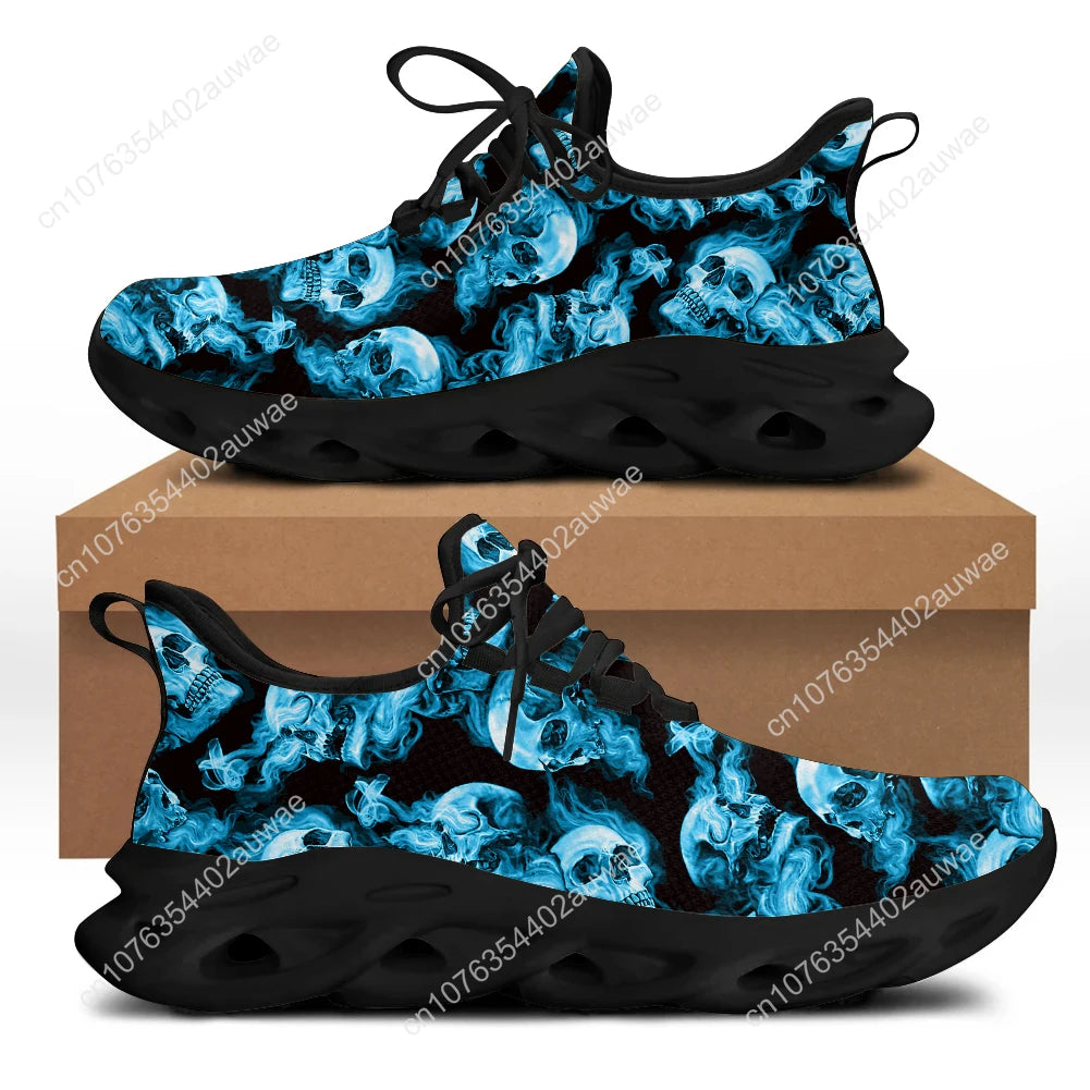 Nuclear Skull Men's Flat Slip on Sneakers Many Colors Summer Breathable Sneakers Lightweight Walking Mens High Quality Shoes Tennis Shoes - Premium shoes from Lizard Vigilante - Just $46.99! Shop now at Lizard Vigilante