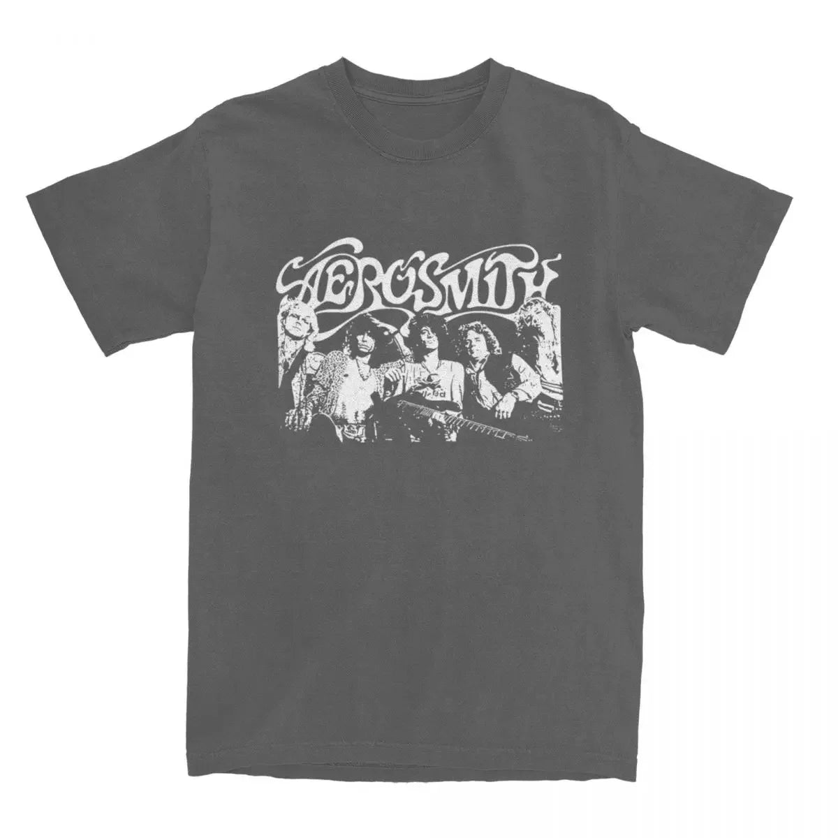 Aerosmith Shirts for Men Women Retro Music Rocks Band Heavy Metal 100% Cotton T Shirt Round Collar Short Sleeve Printed Clothing - Premium T-Shirt from Lizard Vigilante - Just $28.88! Shop now at Lizard Vigilante