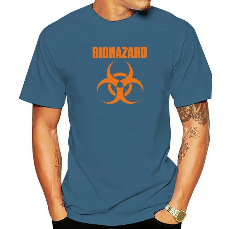 BIOHAZARD T-Shirt Official Merchandise Classic Band Logo Men Clothing Harajuku Graphic Oversized Summer Fashion Tops - Premium T-shirts from Lizard Vigilante - Just $19.99! Shop now at Lizard Vigilante