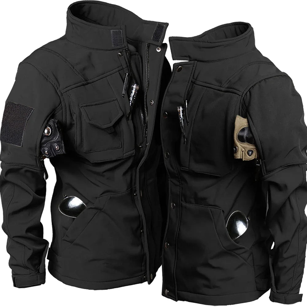 Conquer the Elements: Tactical Biker Jacket Suit - Premium snow suit from Lizard Vigilante - Just $51.99! Shop now at Lizard Vigilante