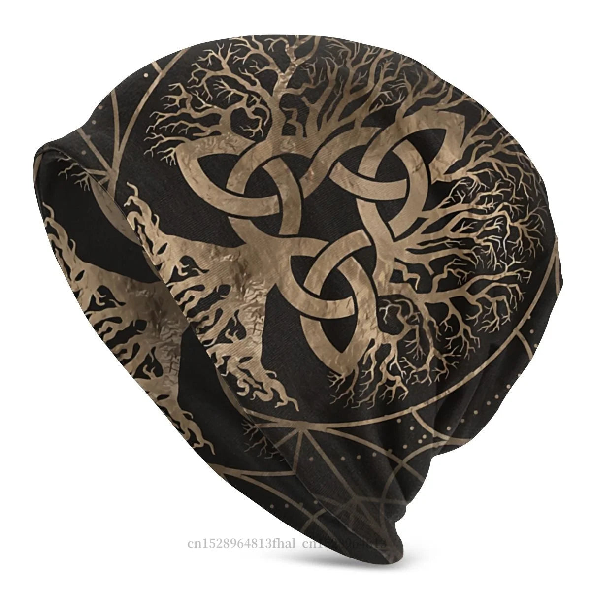 Enchanted Triquetra Tree Beanie – Mystical Comfort Meets Urban Edge for Every Bold Adventurer - Premium beanie from Lizard Vigilante - Just $18.88! Shop now at Lizard Vigilante