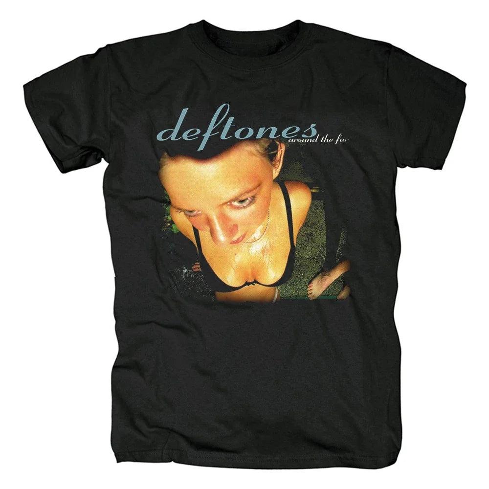 Deftones 2025 Cotton Band T-Shirt – Oversized Hip Hop Rock Tee For Men And Women
