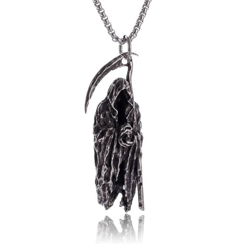 Vintage Lucifer Demon Ram Necklace – Gothic Satanic Pendant for Men – Eye of Truth Punk Party Jewelry - Premium pendant from Lizard Vigilante - Just $16.66! Shop now at Lizard Vigilante