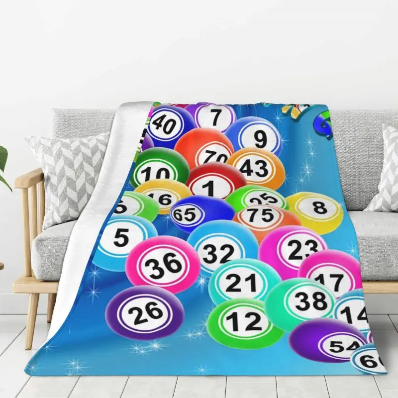 Custom 3D Printed Lucky Game Crazy Bingo Lady Gambling Player Blanket – Comfortable Soft Flannel Winter Throw Blanket for Travel, Bed, and Home - Premium blanket from Lizard Vigilante - Just $15.99! Shop now at Lizard Vigilante