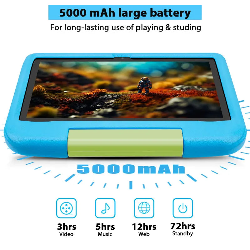 ANRY 10.1 Inch Tablets Android 15 8GB(4+4 Expand) RAM 64GB ROM HD Display IPS Dual Camera 5G WIFI 6 Tablet PC Children's Gift