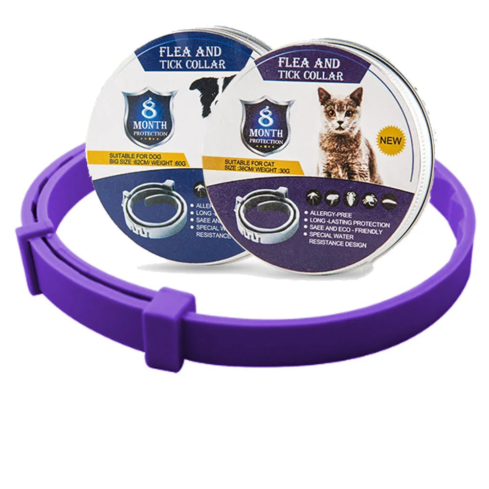 Easy To Use, Dog and Cat Anti-Flea & Tick Collar – 8-Month Protection for Pets - Premium flea collar from Lizard Vigilante - Just $22.88! Shop now at Lizard Vigilante